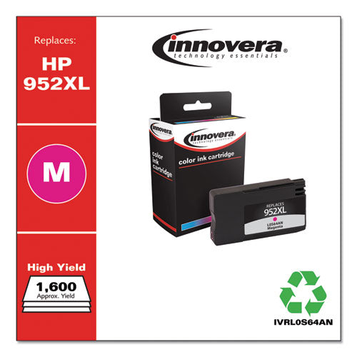 Remanufactured Magenta High-yield Ink, Replacement For 952xl (l0s64an), 1,600 Page-yield