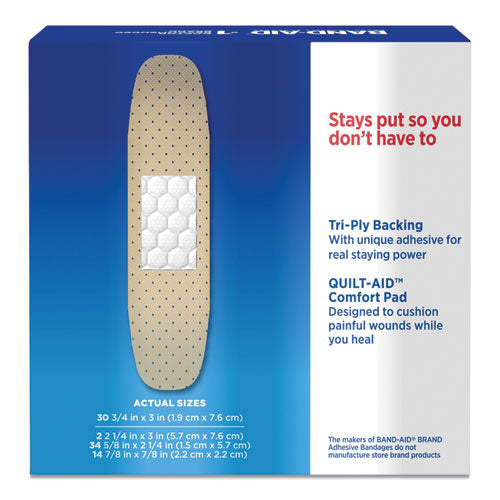 Tru-stay Sheer Strips Adhesive Bandages, Assorted, 80/box