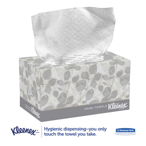 Hand Towels, Pop-up Box, Cloth, 1-ply, 9 X 10.5, Unscented, White, 120/box, 18 Boxes/carton