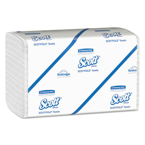 Pro Scottfold Towels, 1-ply, 7.8 X 12.4, White, 175 Towels/pack, 25 Packs/carton