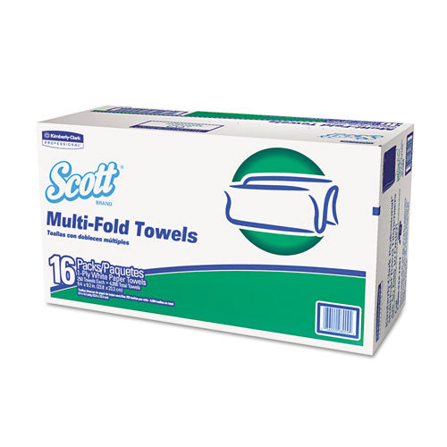 Multi-fold Towels, Absorbency Pockets, 1-ply, 9.2 X 9.4, White, 250 Sheets/pack
