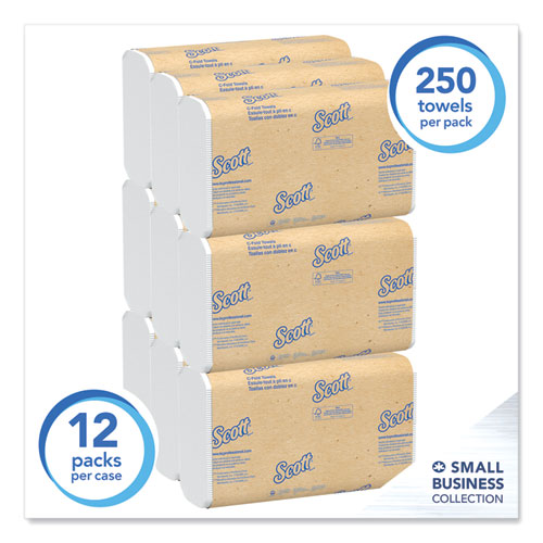 Toallas de varios pliegues, bolsillos absorbentes, 1 capa, 9,2 X 9,4, blancas, 250 hojas/paquete