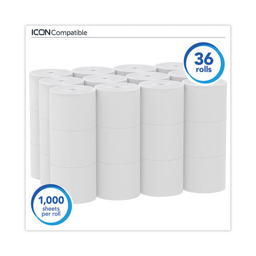 Papel higiénico Essential Coreless Srb, seguro séptico, 2 capas, blanco, 1000 hojas/rollo, 36 rollos/cartón