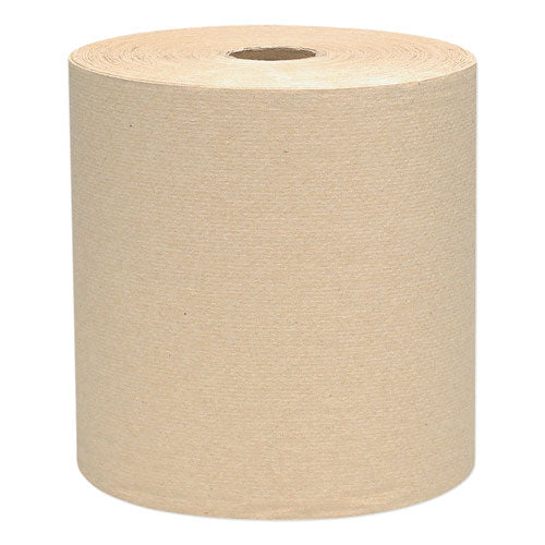 Essential Hard Roll Towels For Business, 1-ply, 8" X 800 Ft, 1.5" Core, Natural, 12 Rolls/carton