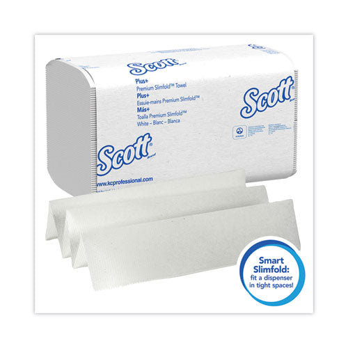 Control Slimfold Towels, 1-ply, 7.5 X 11.6, White, 90/pack, 24 Packs/carton