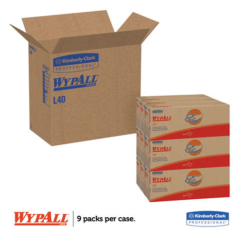 Toallas L40, caja desplegable, 9,8 x 16,4, azul, 100/caja, 9 cajas/cartón
