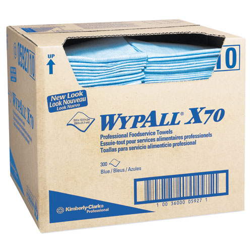 X70 Wipers, 1-ply, 12.5 X 23.2, Red, 300/carton