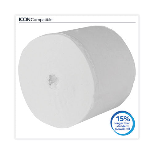 Essential Extra Soft Coreless Standard Rollo de papel higiénico, apto para sépticas, 2 capas, blanco, 800 hojas/rollo, 36 rollos/cartón