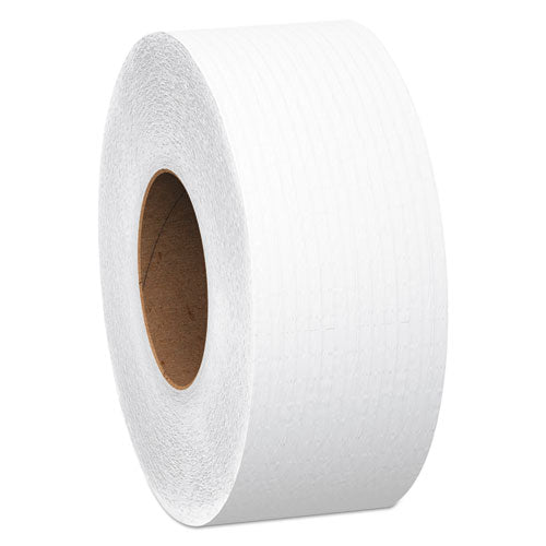 Papel higiénico Essential Jrt Jumbo Roll, caja fuerte séptica, 1 capa, blanco, 3.55" x 2,000 pies, 12 rollos/cartón