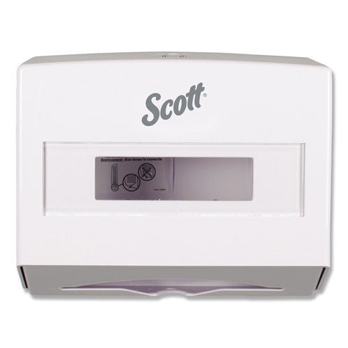 Scottfold Dispensador de toallas plegadas, 10,75 x 4,75 x 9, blanco