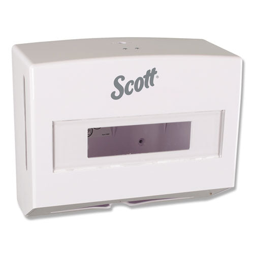 Scottfold Dispensador de toallas plegadas, 10,75 x 4,75 x 9, blanco