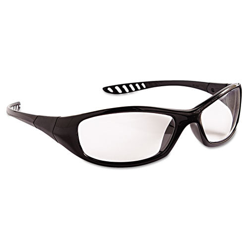 Gafas de seguridad V40 Hellraiser, marco negro, lente transparente
