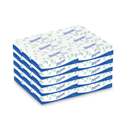 Pañuelos faciales para empresas, 2 capas, blanco, caja plana, 100 hojas/caja, 30 cajas/cartón