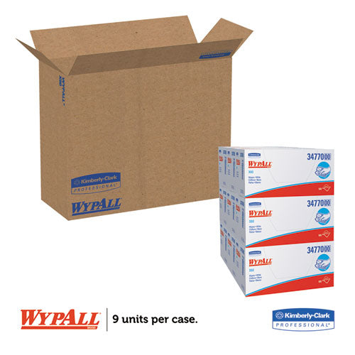 General Clean X60 Cloths, 1/4 Fold, 11 X 23, White, 100/box, 9 Boxes/carton