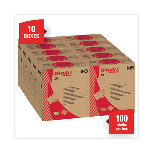 X70 Cloths, Pop-up Box, 9.13 X 16.8, White, 100/box, 10 Boxes/carton