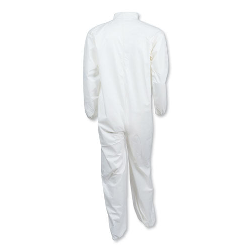 A40 Elastic-cuff And Ankles Coveralls, White, Large, 25/carton