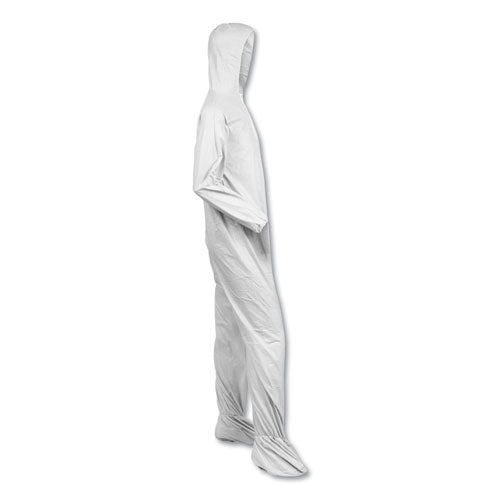 A40 Elastic-cuff, Ankle, Hood And Boot Coveralls, 2x-large, White, 25/carton