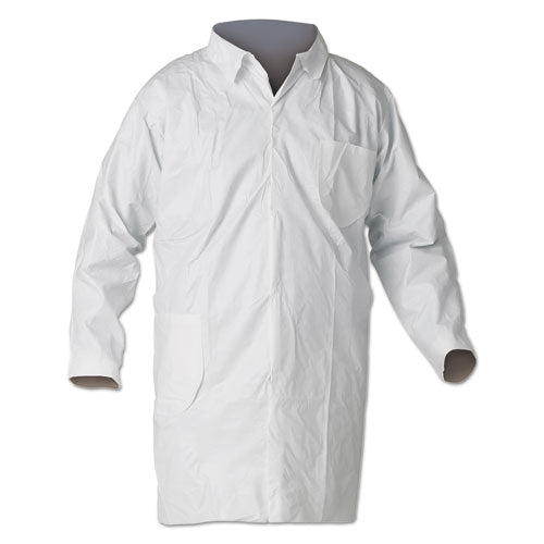 A40 Liquid And Particle Protection Lab Coats, X-large, White, 30/carton