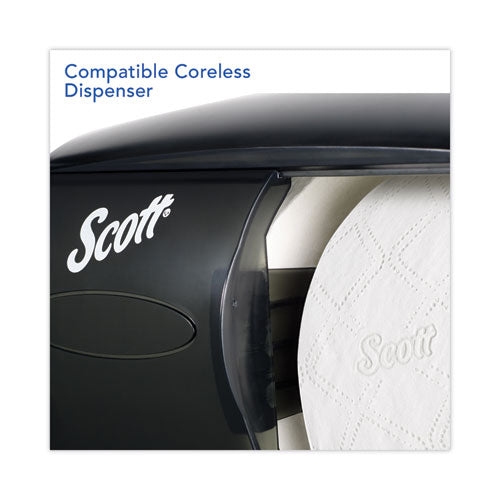 Papel higiénico Pro Small Core de alta capacidad/srb, apto para sépticas, 2 capas, blanco, 1100 hojas/rollo, 36 rollos/cartón