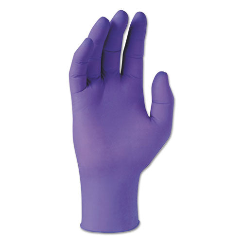 Guantes de examen de nitrilo morados, 310 mm de largo, medianos, morados, 500/caja