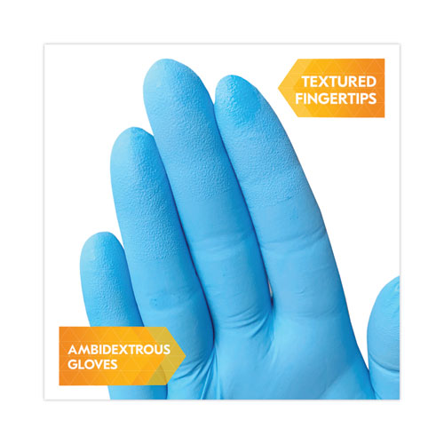 Guantes de nitrilo azul G10 Comfort Plus, azul claro, medianos, 1,000/caja