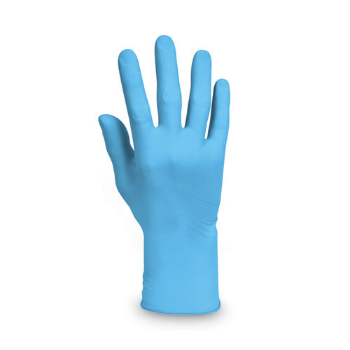 Guantes de nitrilo azul G10 Comfort Plus, azul claro, medianos, 100/caja