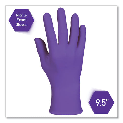 Purple Nitrile Exam Gloves, 242 Mm Length, Large, Purple, 1,000/carton