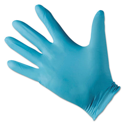 Guantes de nitrilo azul G10, azul, 242 mm de largo, tamaño mediano/8, 10/caja