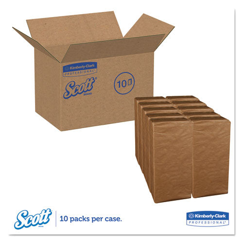 Servilletas plegables en 1/8, 2 capas, 17 X 14 63/100, blancas, 300/paquete, 10 paquetes/cartón