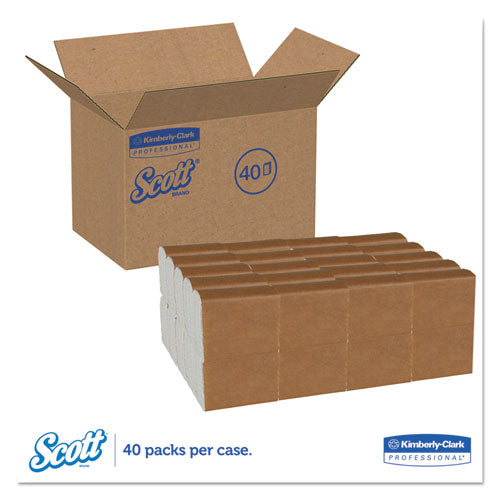 Servilletas plegadas en altura para dispensador, 1 capa, 7 x 13,5, blancas, 500/paquete, 20 paquetes/cartón
