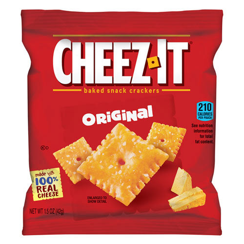 Cheez-it Crackers, bolsa de 1.5 oz, queso cheddar blanco, 45 por caja