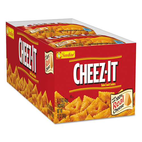 Cheez-it Crackers, bolsa de 1.5 oz, grasa reducida, 60/cartón