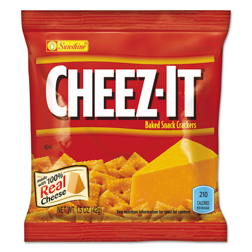 Cheez-it Crackers, bolsa de 1.5 oz, grasa reducida, 60/cartón