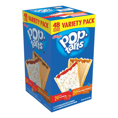 Pop Tarts, fresa helada, 3.67 oz, 2/paquete, 6 paquetes/caja