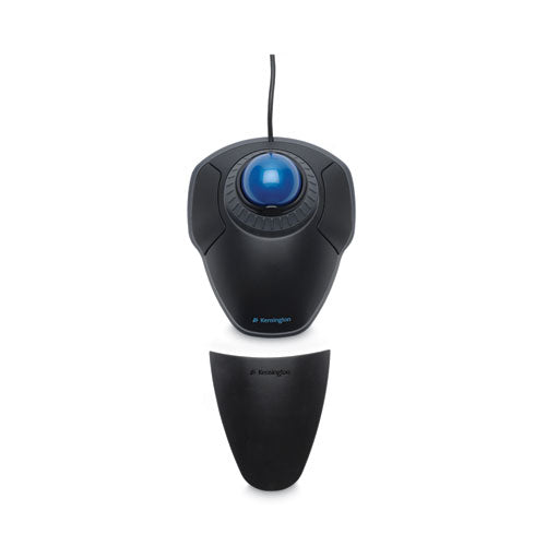 Trackball Orbit con anillo de desplazamiento, USB 2.0, uso con la mano izquierda/derecha, negro/azul