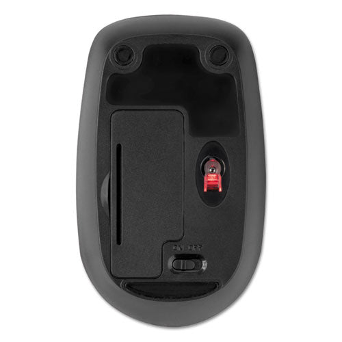 Ratón móvil inalámbrico Pro Fit, frecuencia de 2,4 GHz/alcance inalámbrico de 30 pies, uso con la mano izquierda/derecha, negro