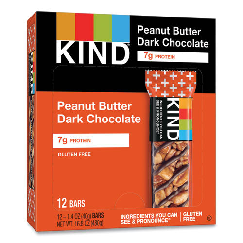 Plus Nutrition Boost Bar, mantequilla de maní, chocolate oscuro/proteína, 1.4 oz, 12/caja