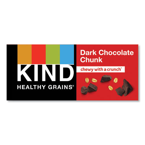 Barra de cereales saludables, trozos de chocolate negro, 1.2 oz, 12/caja