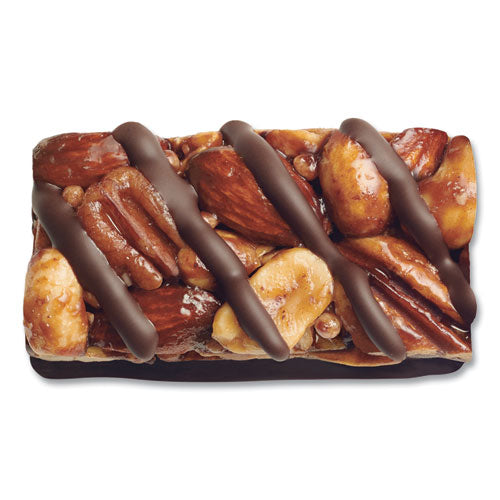 Minis, caramelo salado y nuez de chocolate oscuro/almendra de chocolate oscuro y coco, 0.7 oz, 20/paquete