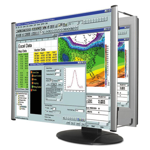 Filtro de lupa de monitor Lcd para monitor plano de pantalla ancha de 24", relación de aspecto 16:9/16:10