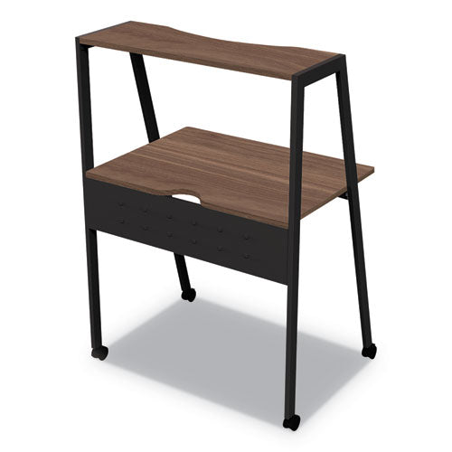 Kompass Flexible Home/office Desk, 33" X 23.4" X 48", Mocha