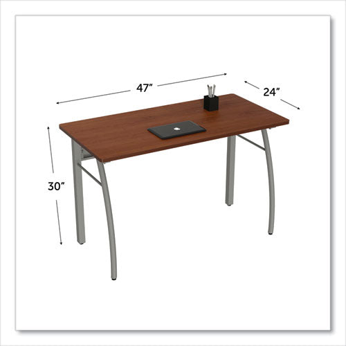 Escritorio rectangular Trento Line, 47.25" x 23.63" x 29.5", cereza