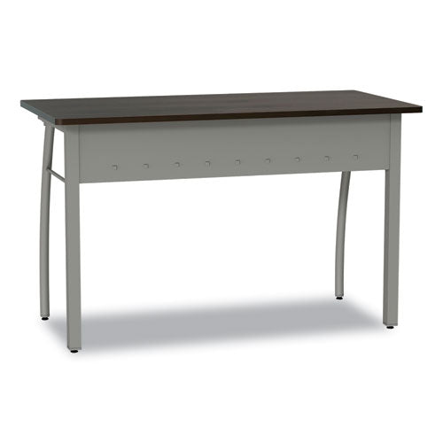 Escritorio Rectangular Línea Trento, 47.25" X 23.63" X 29.5", Moca/Gris