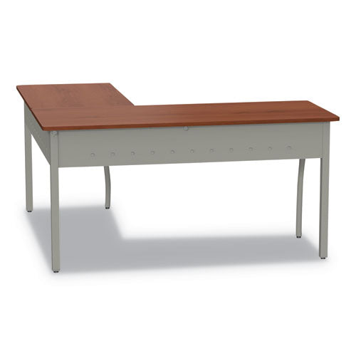 Escritorio Trento Line en forma de L, 59.13" x 59.13" x 29.5", cereza