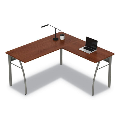 Escritorio Trento Line en forma de L, 59.13" x 59.13" x 29.5", cereza