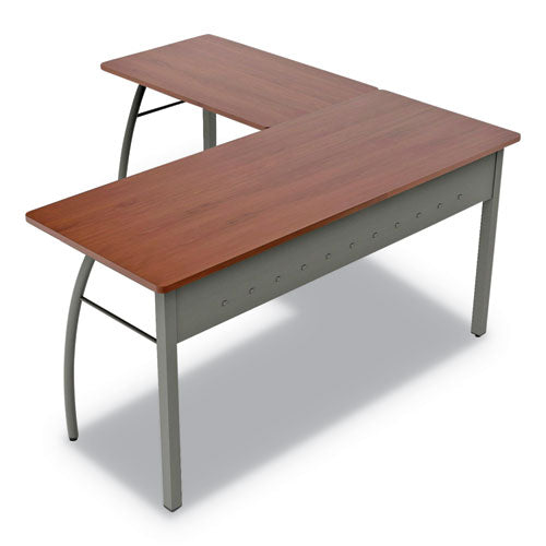 Escritorio Trento Line en forma de L, 59.13" x 59.13" x 29.5", cereza