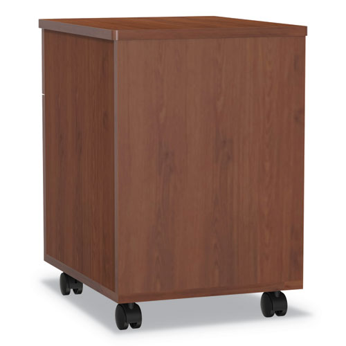 Archivo de pedestal móvil Línea Trento, izquierda o derecha, 2 cajones: Caja/archivo, Legal/carta, Cereza, 16.5" X 19.75" X 23.63"