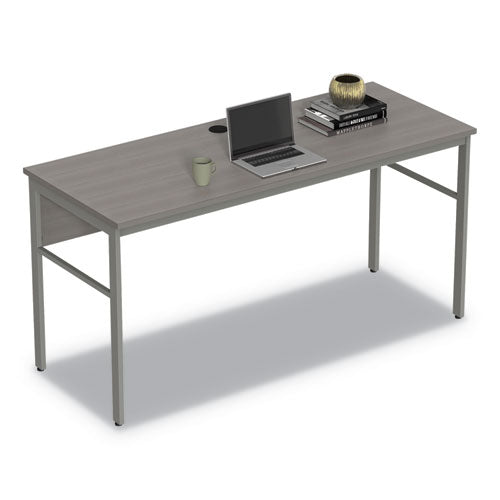 Urban Series Desk Workstation, 59" X 23.75" X 29.5", Ash