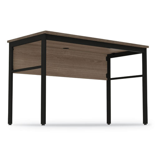 Urban Series Desk Workstation, 59" X 23.75" X 29.5", Natural Walnut