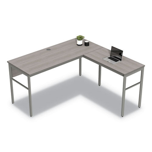 Urban Series L- Shaped Desk, 59" X 59" X 29.5", Ash